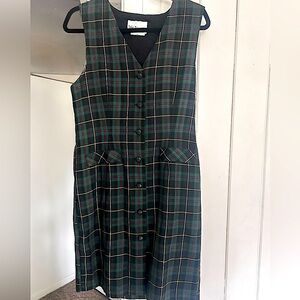 Vintage 60s Plaid Dress